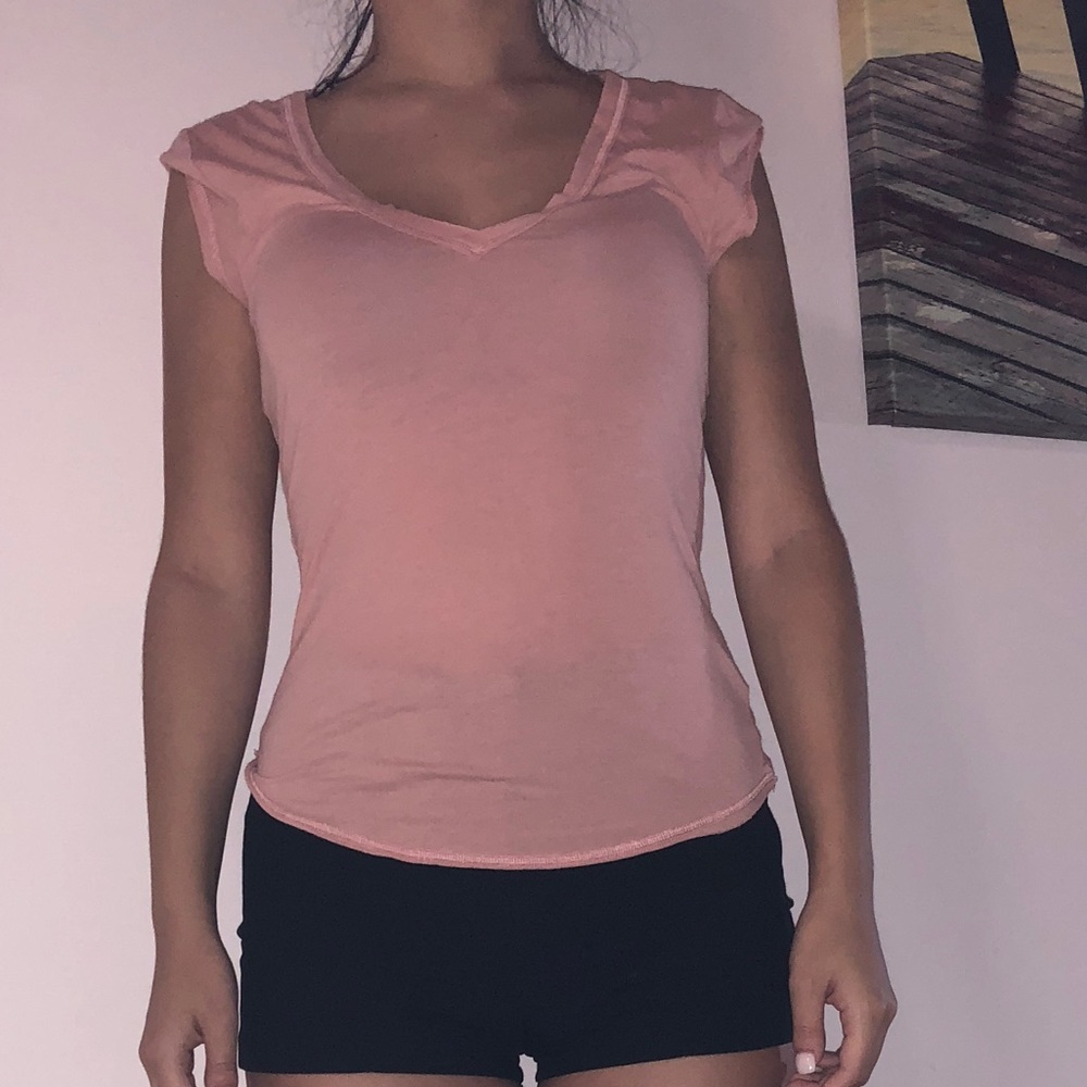 Free People Intimately Salmon Low Cut Top Size XS